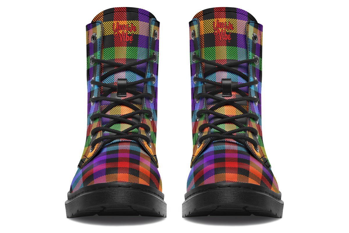 Boots-RainbowCheckered-YWV-36328-HFboots-Blk-STR4-YWV.jpg